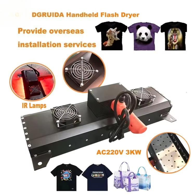 Flash Dryer Screen Print - เครื่องอบแห้งอินฟราเรดขนาดเล็กแบบปรับแต่งได้สำหรับงานพิมพ์สกรีน