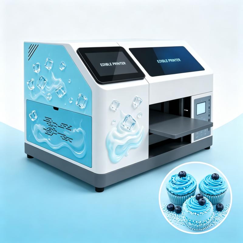 Commercial Printing Machine - เครื่องพิมพ์เค้กดิจิทัล หมึกกินได้ พิมพ์ภาพสีเต็มรูปแบบ ตกแต่งเค้กตามสั่ง สำหรับร้านเบเกอรี่เชิงพาณิชย์