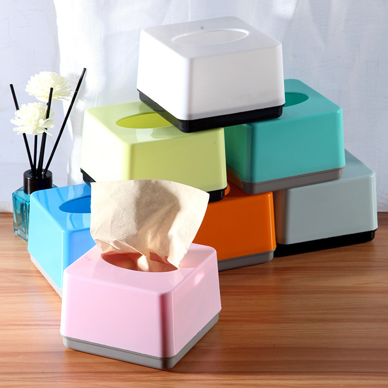 Commercial Printing Logo - Z. กล่องกระดาษทิชชู่พลาสติกทรงสี่เหลี่ยมเกรดเชิงพาณิชย์ สำหรับบ้าน ร้านอาหาร ห้องนั่งเล่น แบบลิ้นชัก