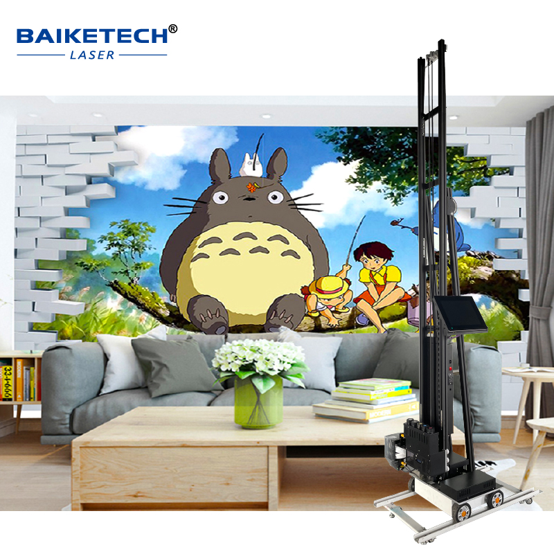 Commercial Wall Printing - เครื่องพิมพ์ผนัง TH-UP700A พร้อมหัวพิมพ์ DX7, เครื่องพิมพ์ผนัง 3D