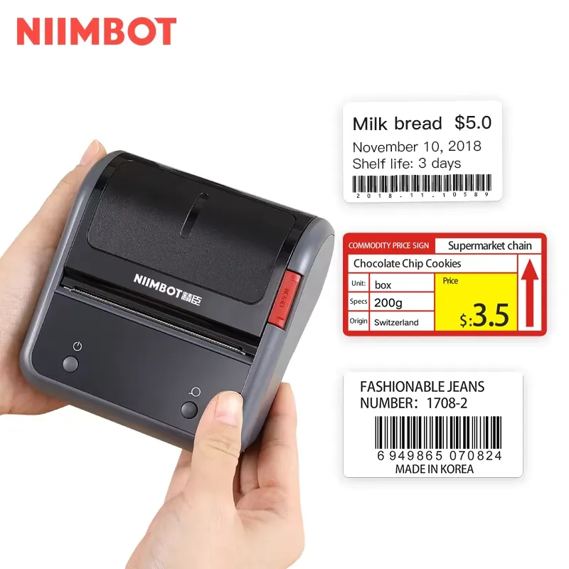 Commercial Printing Logo - เครื่องพิมพ์ฉลากความร้อนแบบพกพา Niimbot B3S สำหรับสำนักงานและธุรกิจ กันน้ำ รองรับการพิมพ์บาร์โค้ด