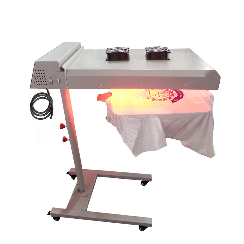 Flash Dryer Screen Print - เครื่องอบฟลัชอินฟราเรดแบบเคลื่อนย้ายได้ 6KW สำหรับเสื้อยืด พร้อมระบบควบคุมอัตโนมัติและเซ็นเซอร์ ราคาประหยัด