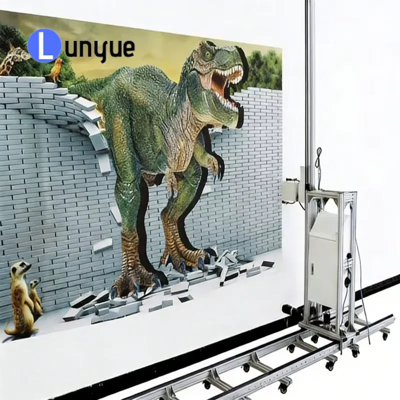 Commercial Wall Printing - เครื่องพิมพ์ผนัง 3 มิติ เครื่องมือวาดภาพบนผนังแนวตั้งสำหรับงานศิลปะตกแต่งเชิงพาณิชย์ อุปกรณ์พิมพ์อิงค์เจ็ทอัตโนมัติความแม่นยำสูง