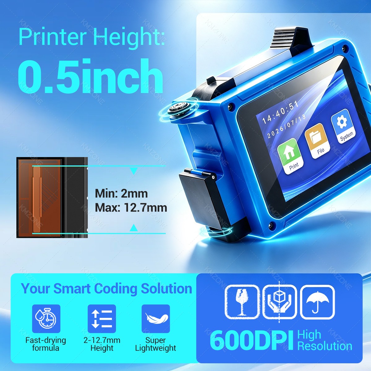 เครื่องพิมพ์อิงค์เจ็ทแบบพกพาขน - Commercial Printing Logo บทวิจารณ์และราคา