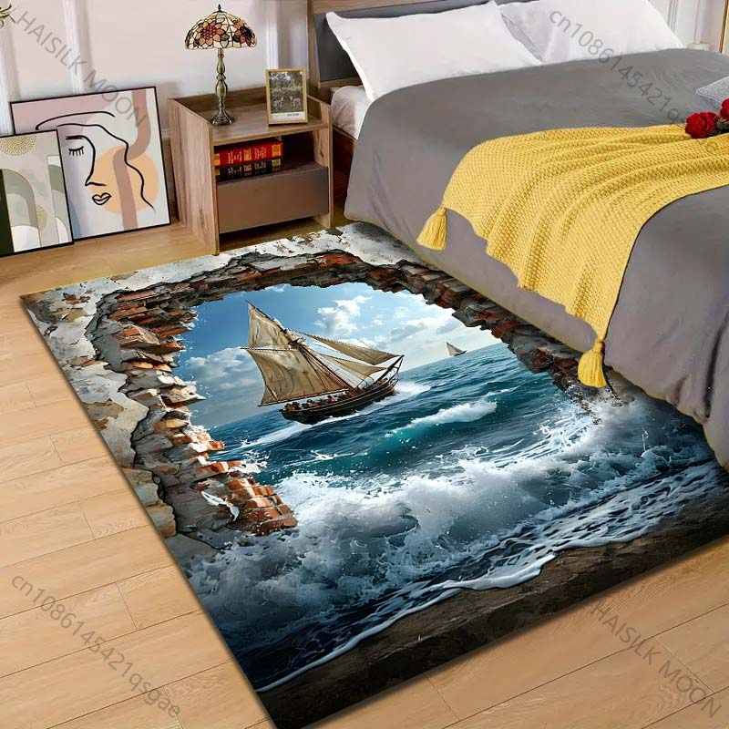 พรมพิมพ์ลายเรือใบทะลุกำแพงแตก  - Commercial Wall Printing บทวิจารณ์และราคา