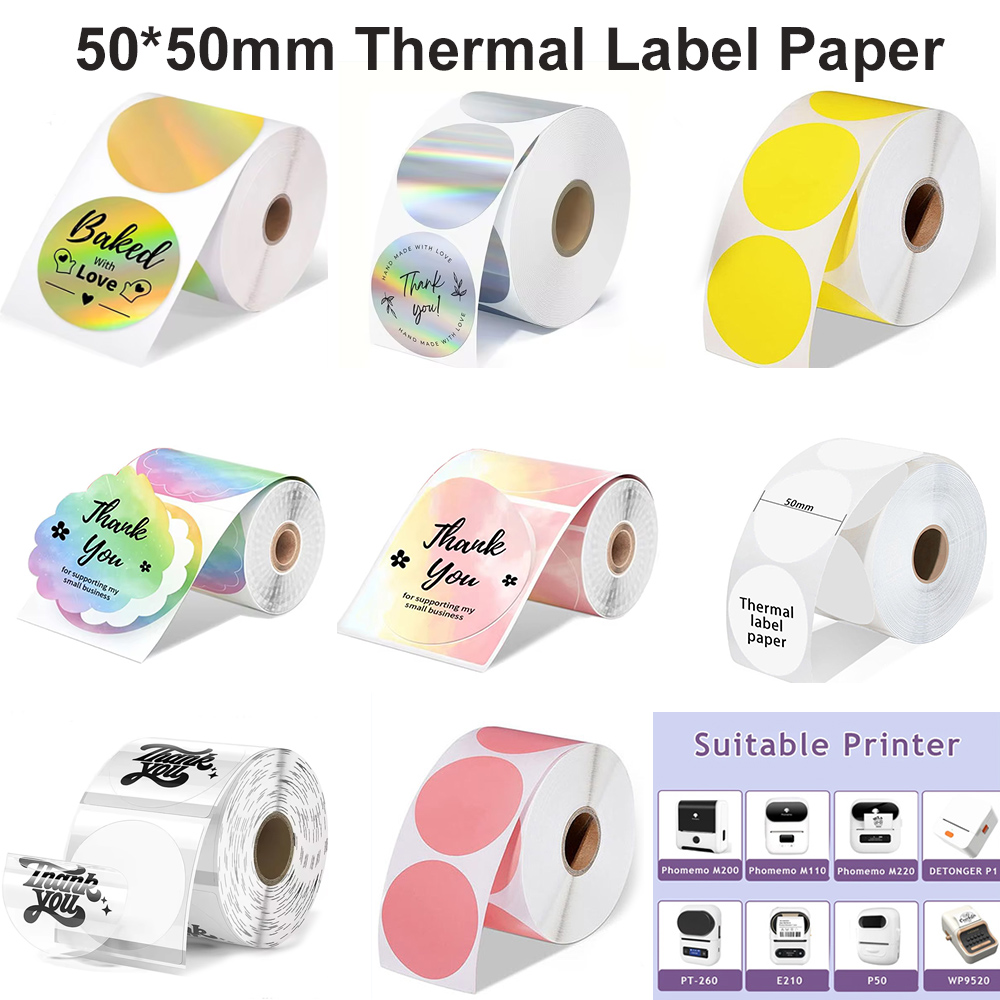 1 ม้วนรอบวงกลมกระดาษความร้อน 5 - Commercial Printing Machine บทวิจารณ์และราคา