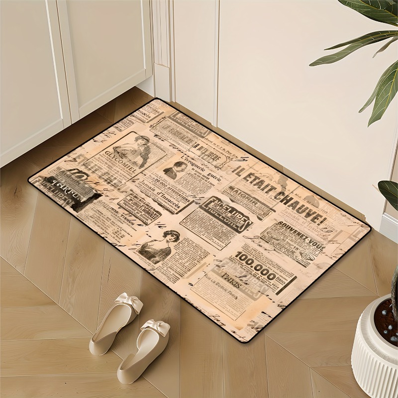 พรมเช็ดเท้าลายหนังสือพิมพ์ฝรั่ - Commercial Newspaper Printing บทวิจารณ์และราคา