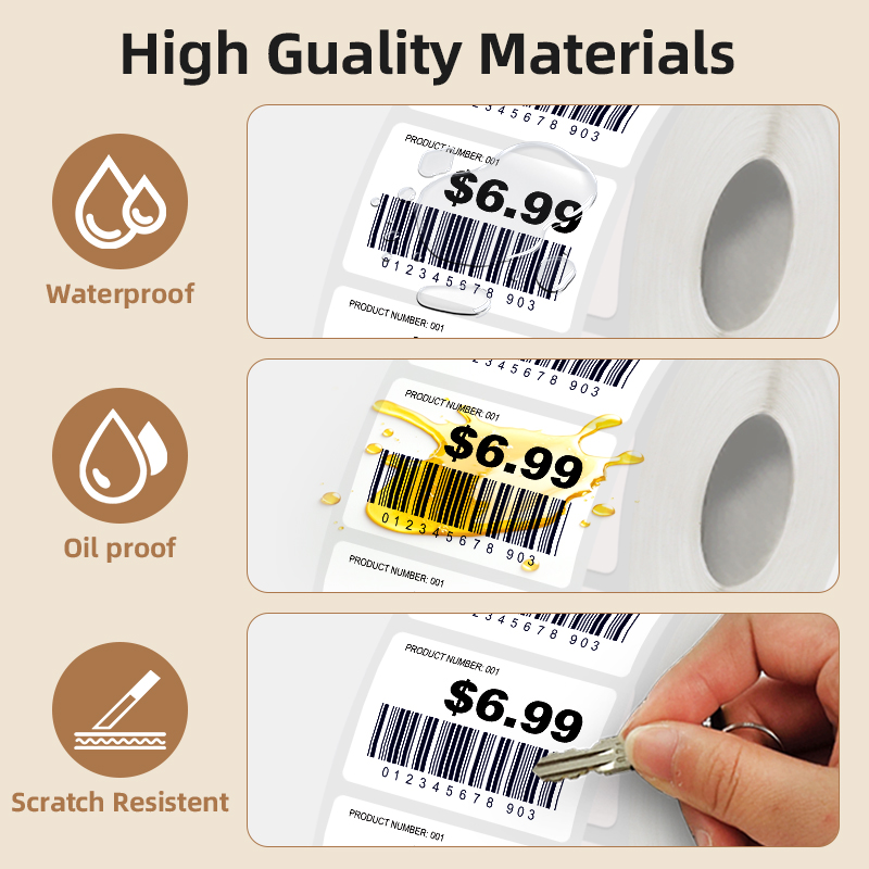 สติกเกอร์ฉลากขาว 5 ม้วน กว้าง  - Commercial Printing Machine บทวิจารณ์และราคา