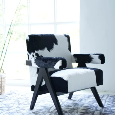 เก้าอี้พักผ่อนลายวัว แบบมีปีกห - Commercial Fabric Printing บทวิจารณ์และราคา